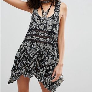 Free People Printed Trapeze Dress